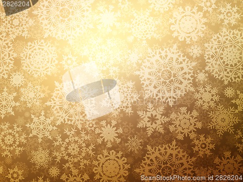 Image of Christmas background with snowflakes. EPS 8