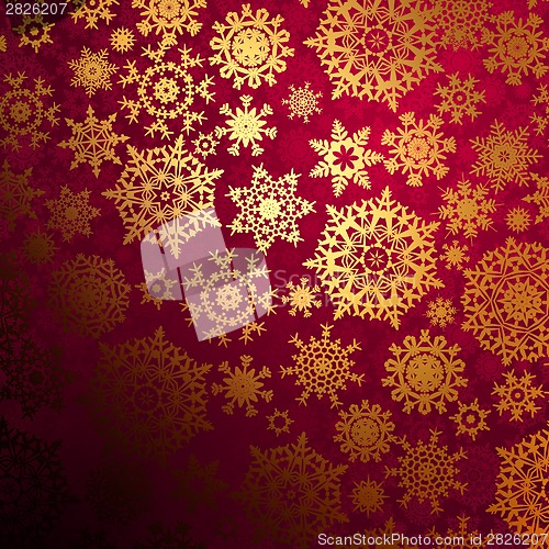 Image of Christmas pattern snowflake background. EPS 8