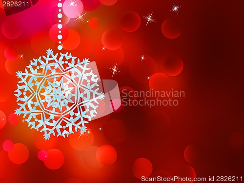 Image of Christmas tree decoration on lights. EPS 8