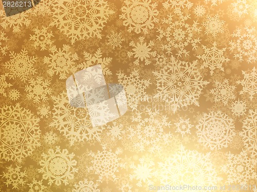 Image of Christmas background with snowflakes. EPS 8