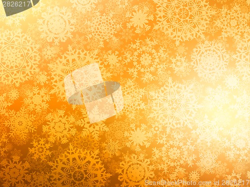 Image of Christmas background with snowflakes. EPS 8