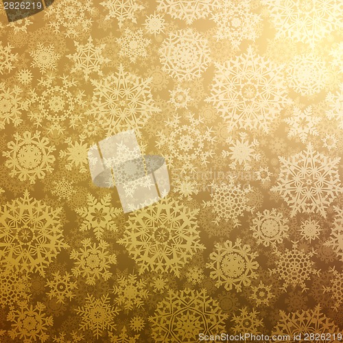 Image of Christmas pattern snowflake, seamless. EPS 8