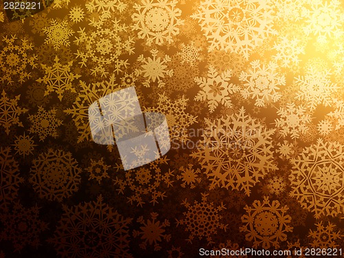 Image of Christmas background with snowflakes. EPS 8