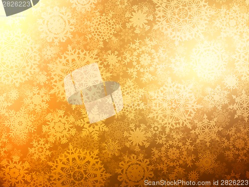 Image of Christmas background with snowflakes. EPS 8