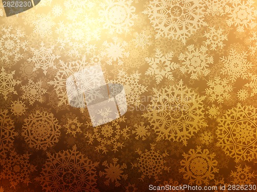 Image of Christmas background with snowflakes. EPS 8