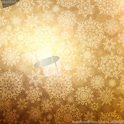 Image of Christmas pattern snowflake, seamless. EPS 8