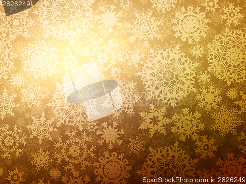 Image of Christmas background with snowflakes. EPS 8