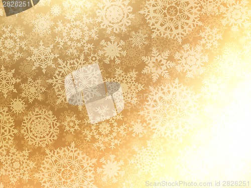 Image of Christmas background with snowflakes. EPS 8