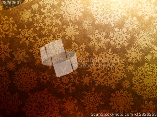 Image of Christmas background with snowflakes. EPS 8