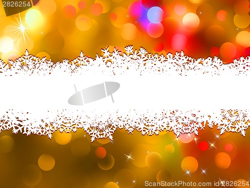 Image of Orange Christmas background with copyspace. EPS 8