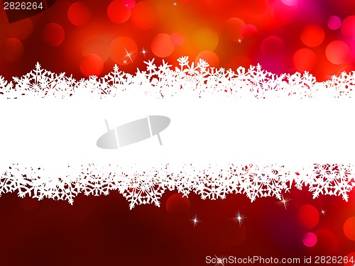 Image of Red Christmas background with copyspace. EPS 8