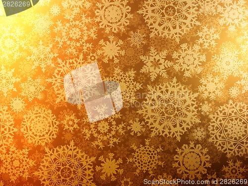 Image of Christmas background with snowflakes. EPS 8