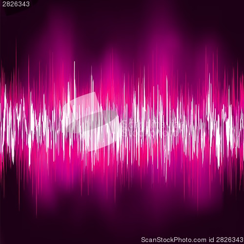 Image of Abstract purple waveform. EPS 8