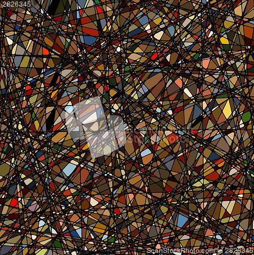 Image of Stained glass texture different orientation. EPS 8