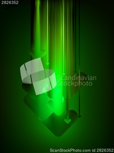 Image of Green download web background. EPS 8