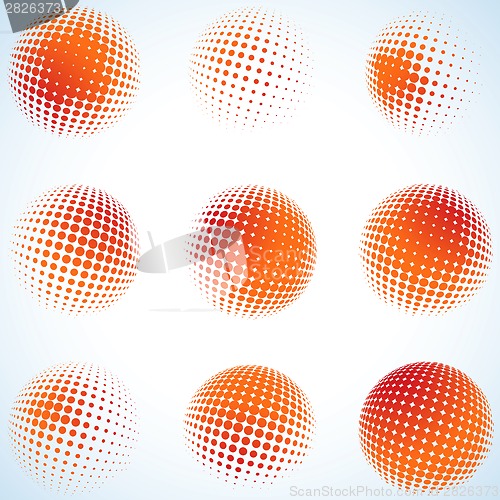 Image of Creative abstract art circles design. EPS 8
