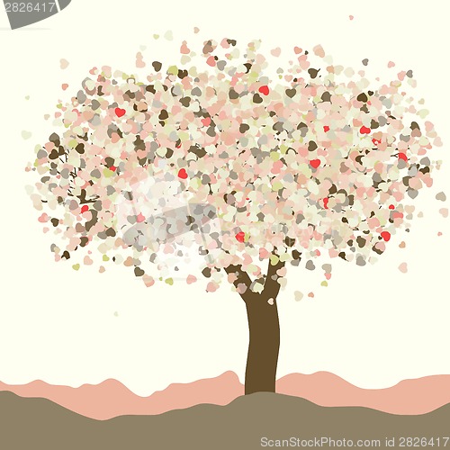 Image of Love card design. Wedding or Valentine. EPS 8