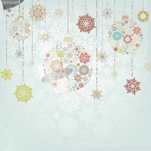 Image of Vintage merry christmas and happy new year. EPS 8