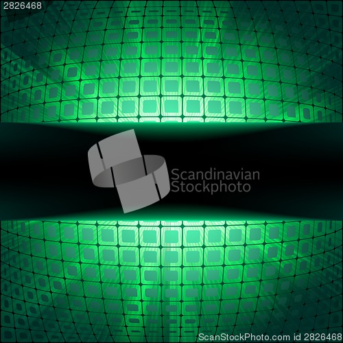 Image of Sphere with green illumination. EPS 8