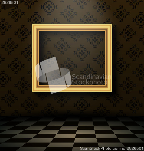 Image of Picture frame in baroque interior style