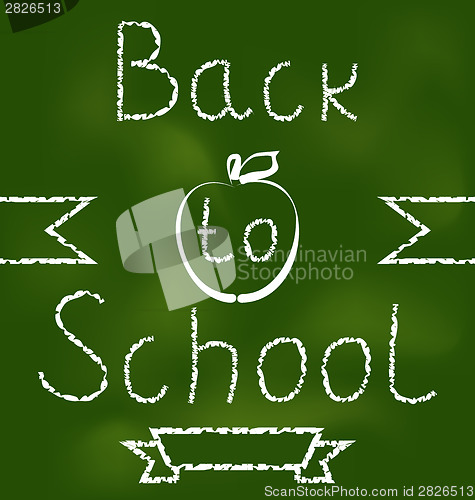 Image of Back to school background with text 