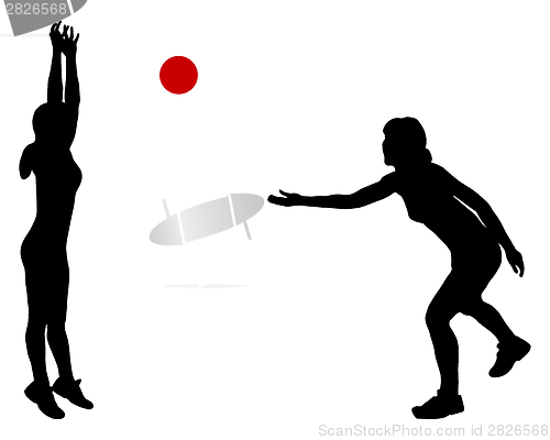 Image of Women playing with ball