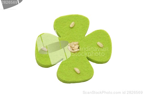 Image of Rice and felt decoration