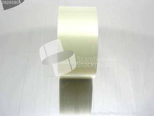 Image of Standing sticky tape on gray reflecting mat 