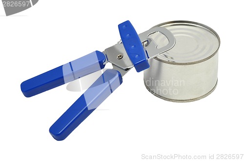 Image of Tin opener and can