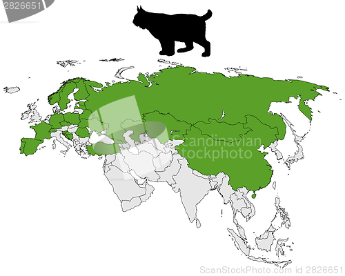 Image of Lynx range map