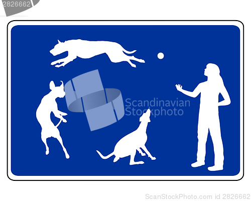 Image of Traffic sign for dogs