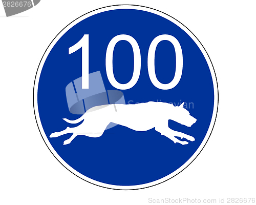 Image of Traffic sign for dogs