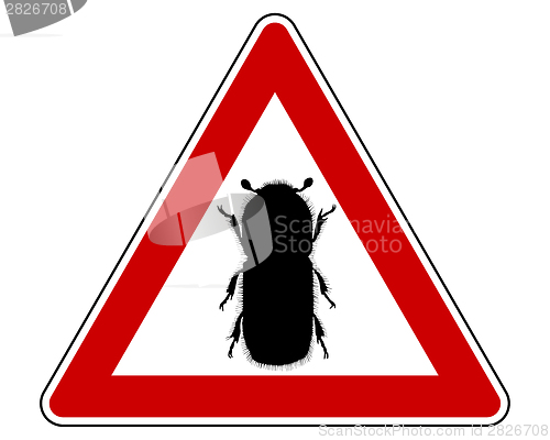 Image of Bark-beetle attention sign