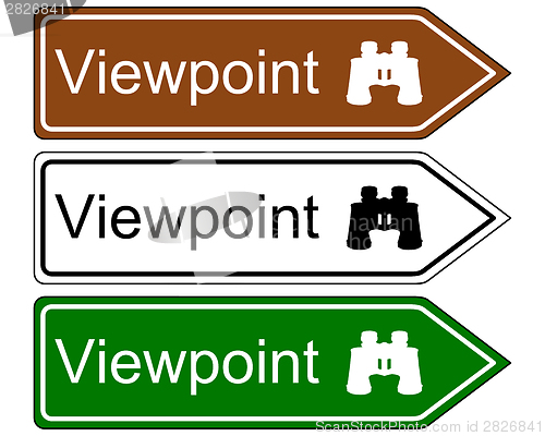 Image of Direction sign viewpoint