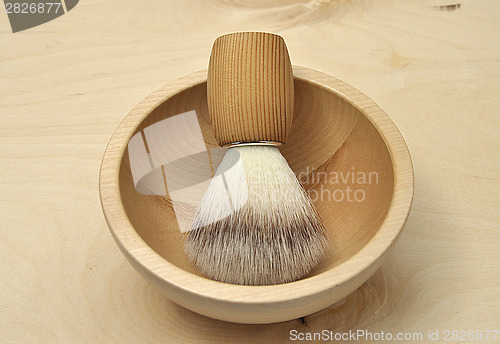 Image of Detailed and colorful image of shaving brush