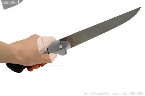 Image of Hand with knife