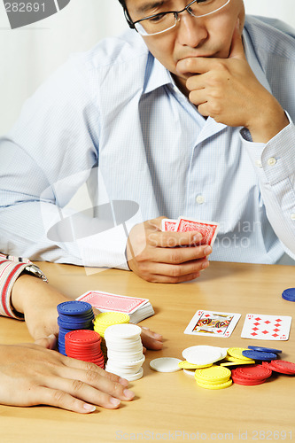 Image of Playing poker