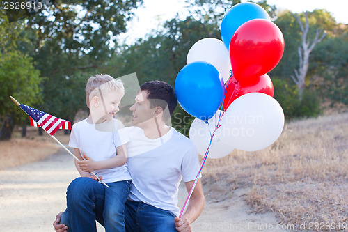 Image of family celebrating 4th of July