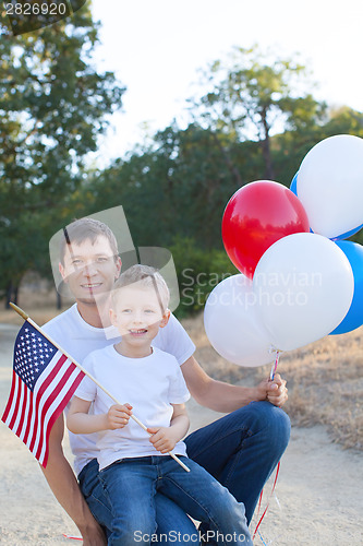 Image of family celebrating 4th of July