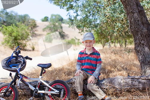 Image of kid resting