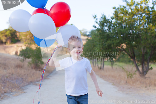 Image of boy celebrating 4th of July