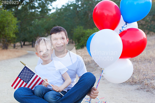 Image of family celebrating 4th of July