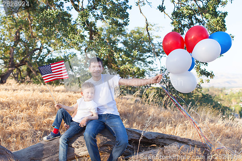 Image of family celebrating 4th of July