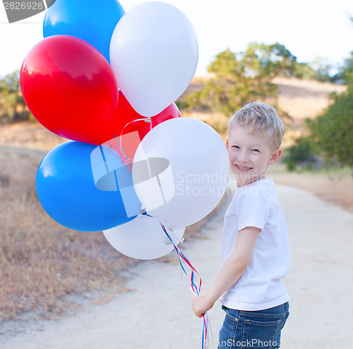 Image of boy celebrating 4th of July