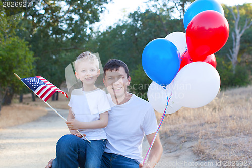 Image of family celebrating 4th of July