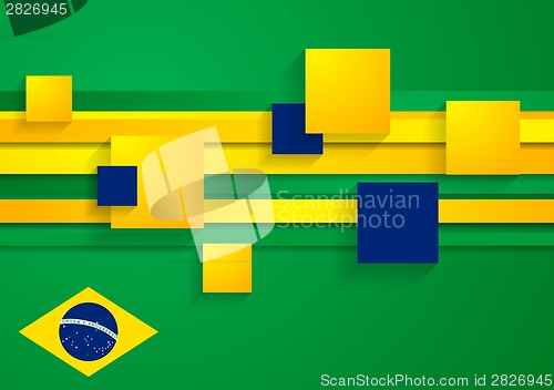 Image of Abstract background in Brazilian colors