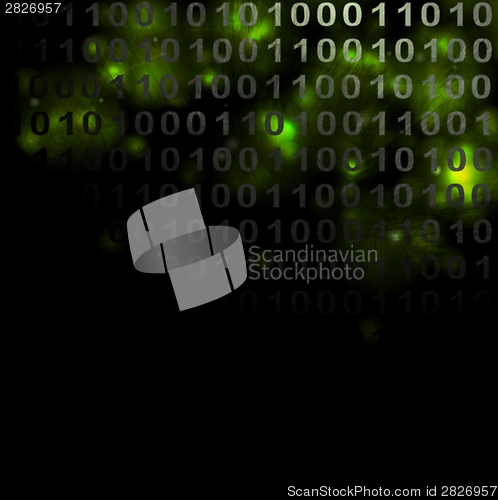 Image of Abstract binary grunge background