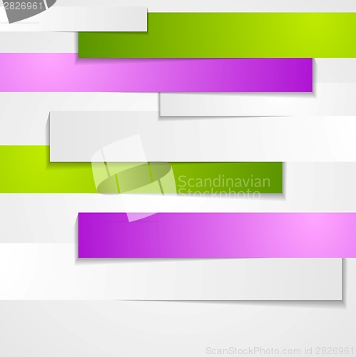 Image of Abstract vector paper stripes