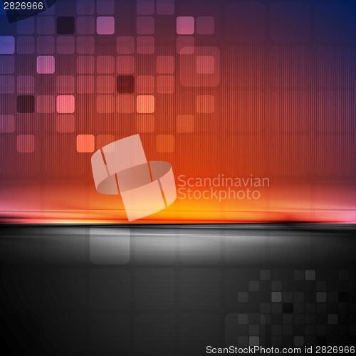 Image of Colorful abstract tech vector background