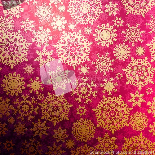 Image of Christmas pattern snowflake background. EPS 8